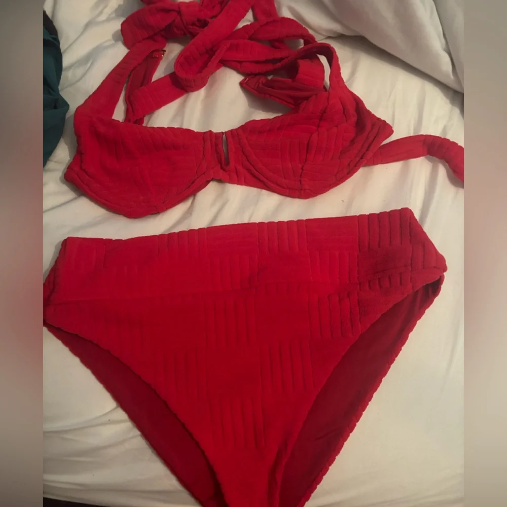 Beach Riot Red Bikini Set - Picture 1 of 2